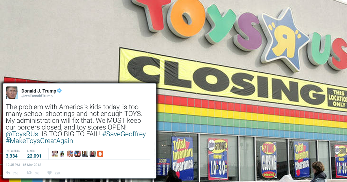 Trump administration gives bailout to Toys 'R' Us, stopping chain's closure